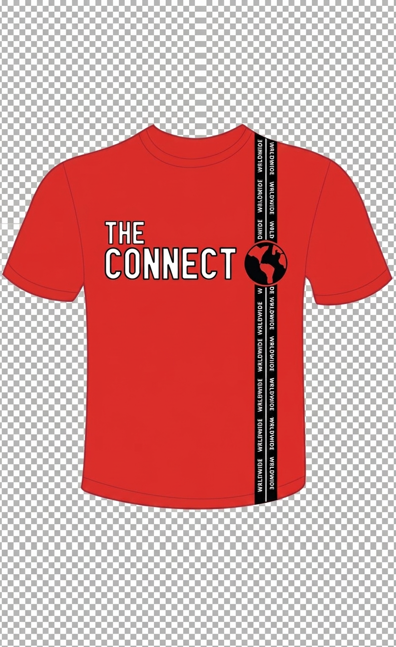 Connect Wrldwide Tee — Red
